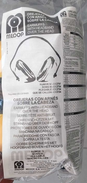 Auricular Cabeça Proteção Medop Amarelo Embalado