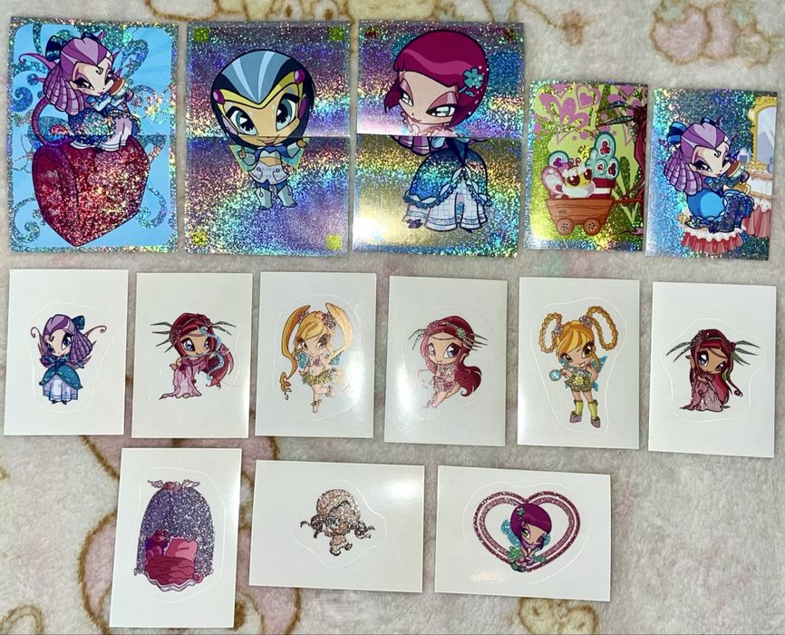 Наліпки паніні до альбому Піксі Вінкс 2008 року Pixie Winx panini