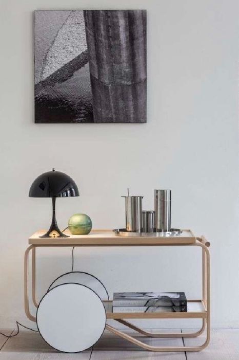 Louis Poulsen Candeeiro de mesa Panthella 250 Preto