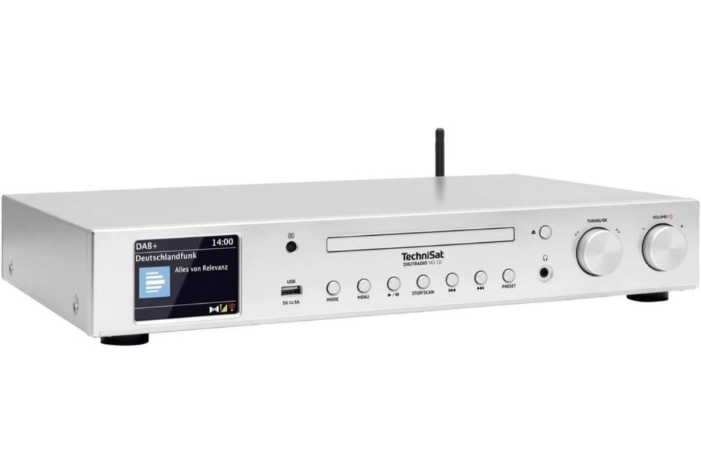 Radio sieciowe DAB+, FM, internetowe TechniSat DigitRadio 143 CD biały