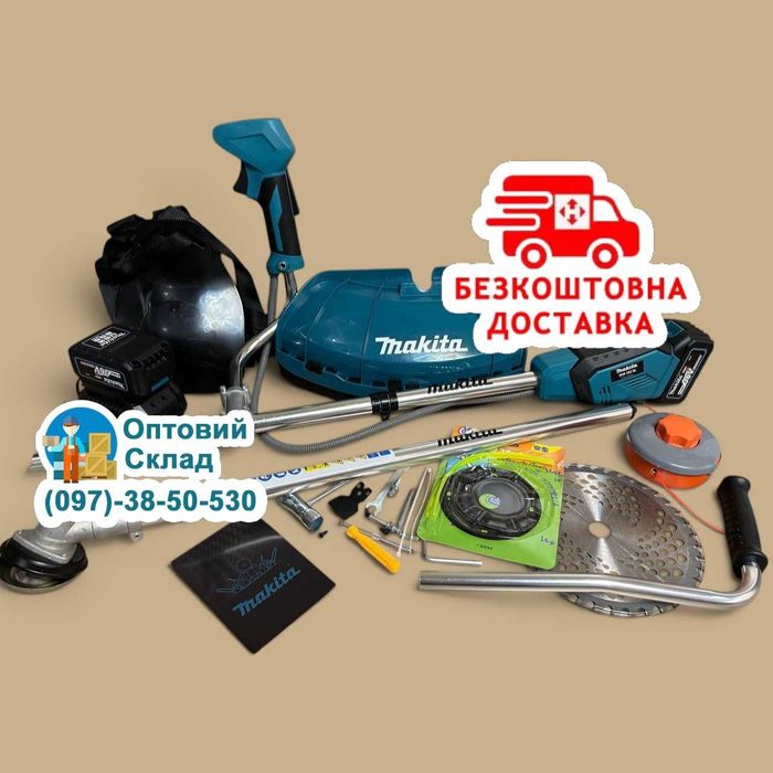 Акумуляторний триммер Makita DUR 502 BL Коса для косіння трави Румунія Косилка Потужність двигуна 3,0 KW