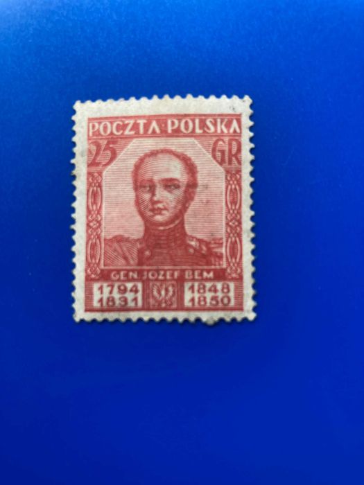 Znaczek Polska 1928 Fi.237 ** MNH Józef Bem