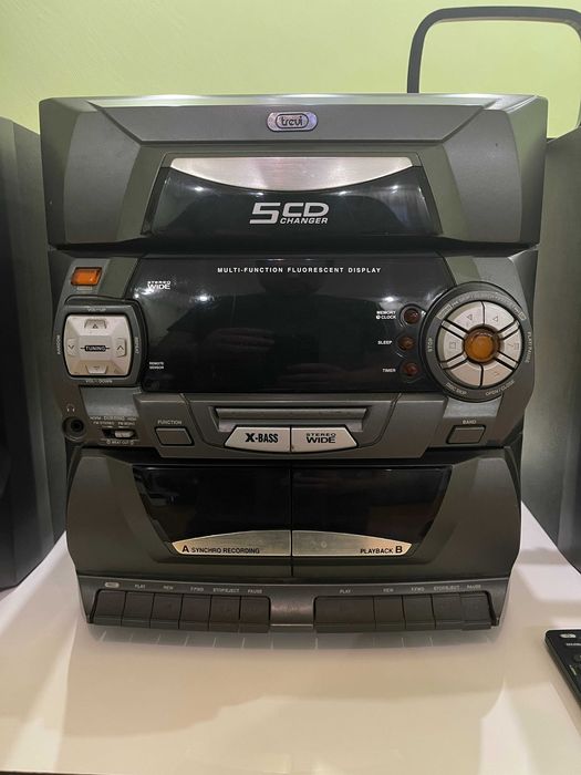Музичний центр Trevi MCX-1080 | 5-CD чейнджер, X-BASS, AUX, пульт