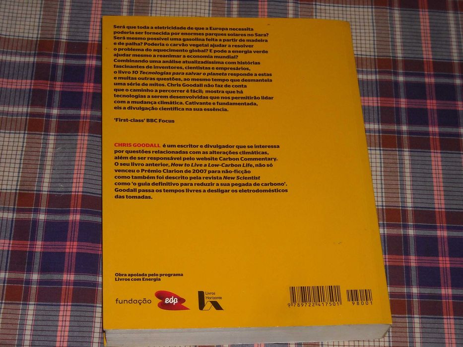 Aviso- 10 tecnologias para salvar o planeta - Chris Goodall