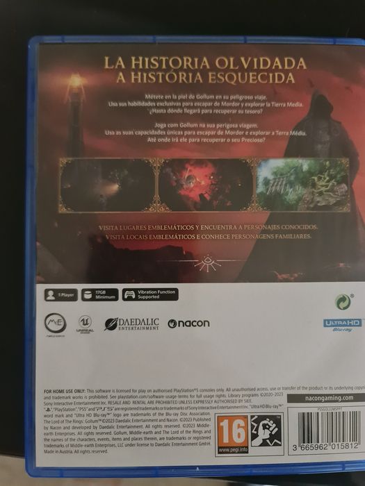 The Lord of the rings gollum ps5