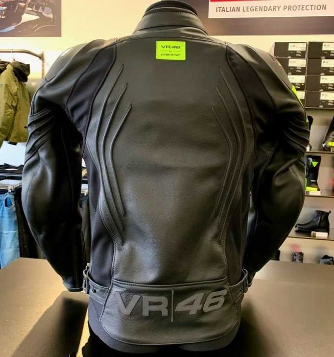Casaco NOVO Dainese VR46 Pole Position em pele.33% Desconto. Tam 52