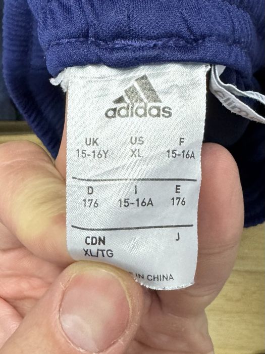 Adidas climalite S04 шорты 15-16 лет 176 см S размер подростковые футбольные синие