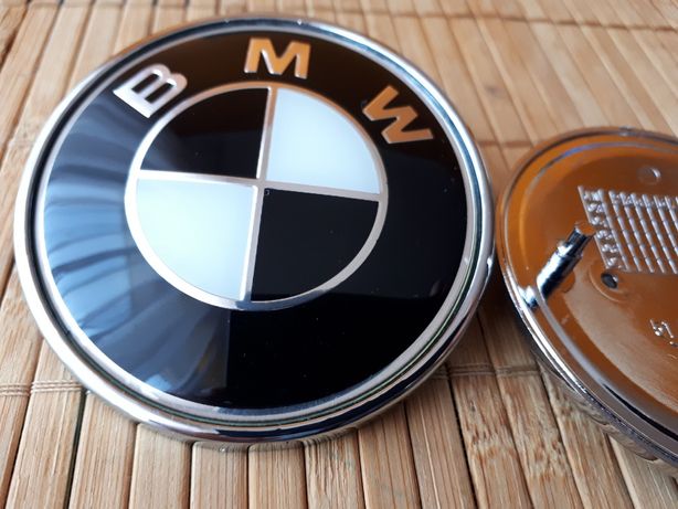 ZNACZEK BMW emblemat SHADOW LINE czarno biały E30 E34
