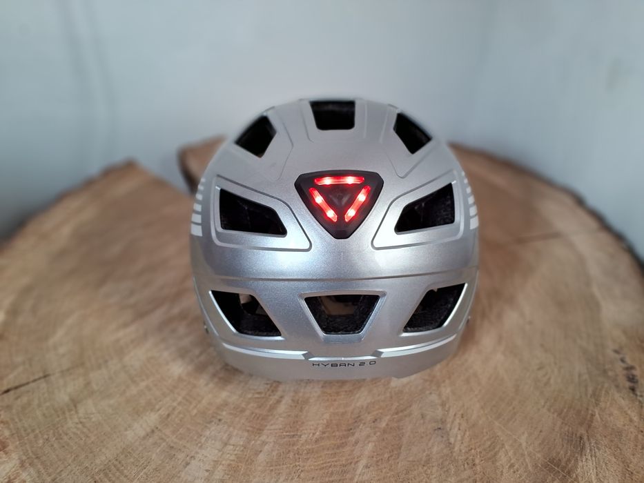 Велошолом Abus Hyban 2.0 Signal Silver Розмір М. Шолом Велосипедний