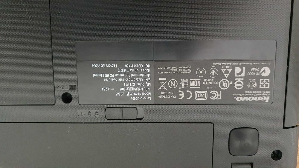 Laptop Lenovo G500s Intel Core i3, dysk 128 SSD, 4GB RAM