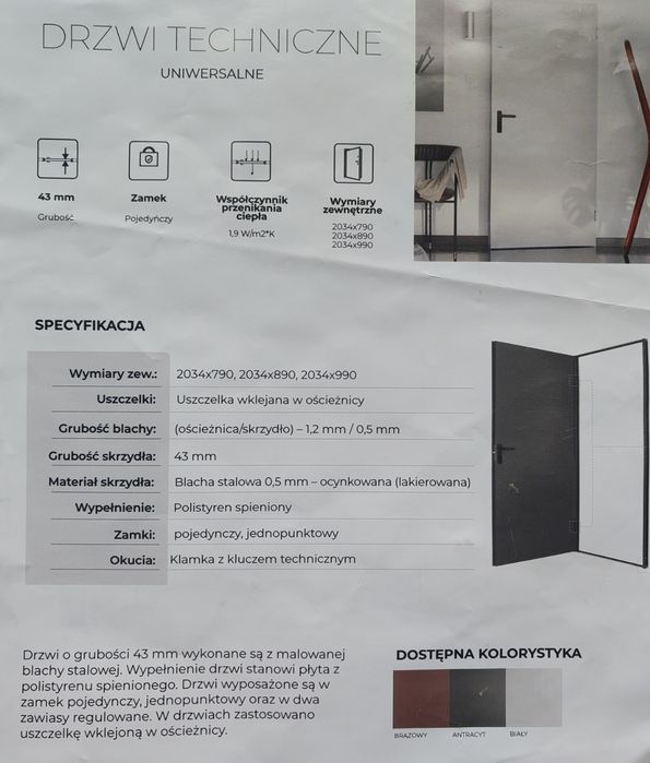 Nowe drzwi na budowę lub do budynków gospodarczych