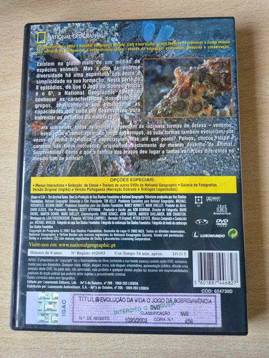 DVD - National Geographic - Shape of life - The survival game