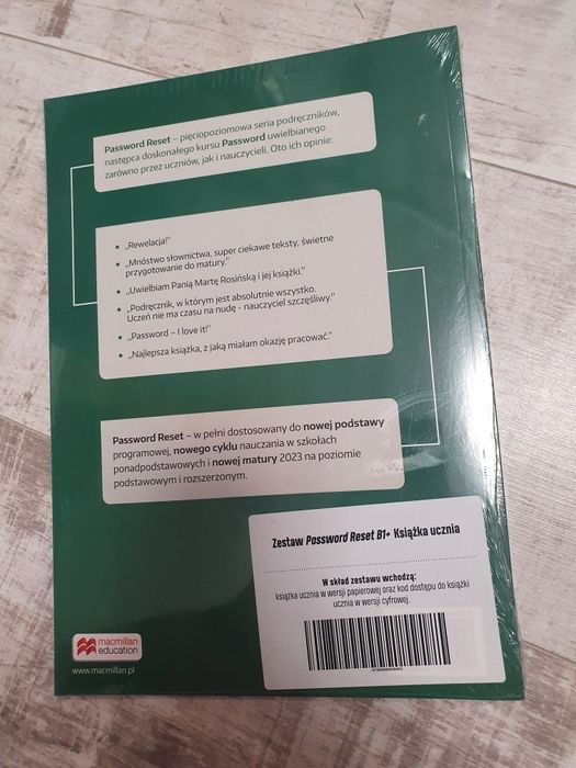 Sprzedam nowa w folii. Password Reset B1+
