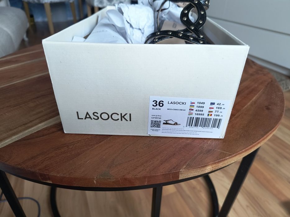 Sandały damskie Lasocki skórzane 36