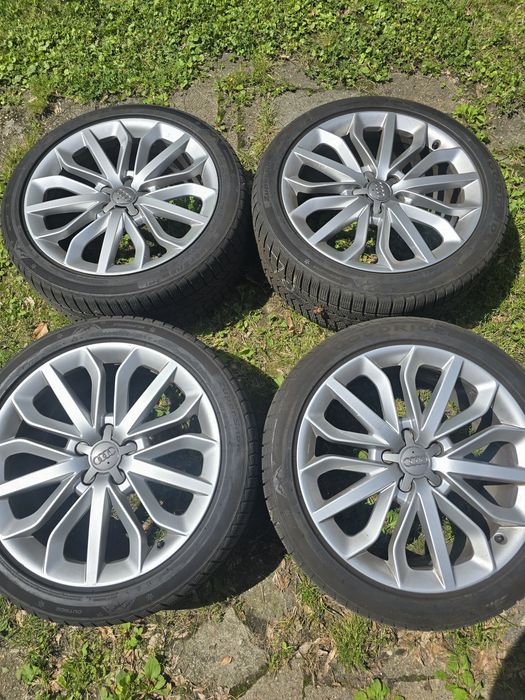 Alufelgi + opony alumioniowe oryginalne AUDI OE 19" 8,5x19 ET45 5x112 A4 A6 A7 VW