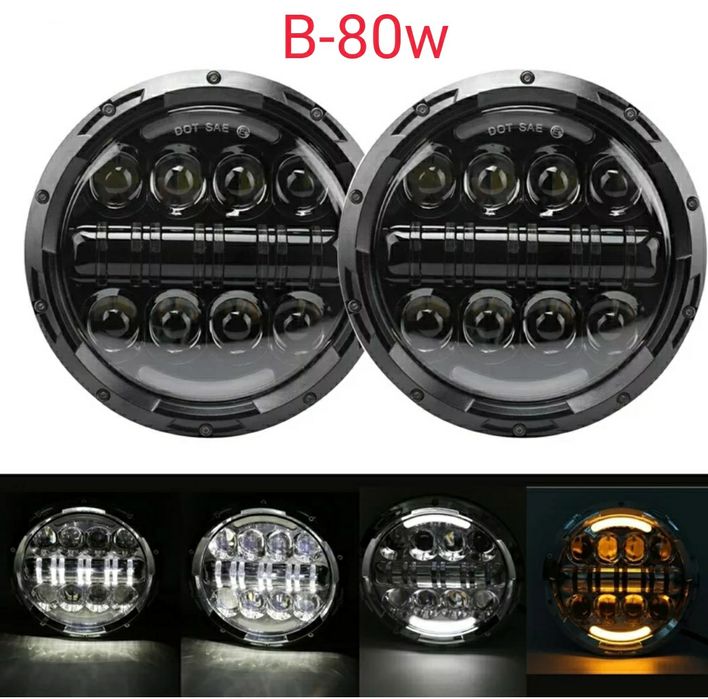 Faróis led moto 4x4