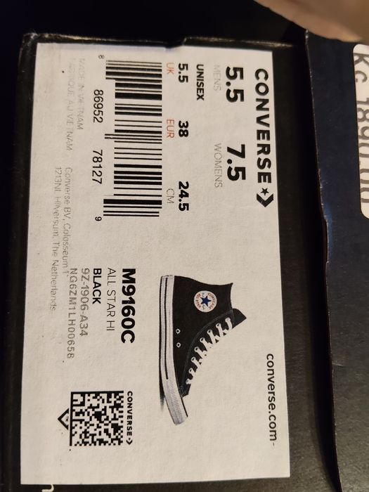 Trampki Converse wysokie 38