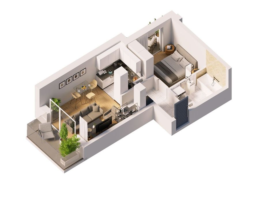 Stacja Olszynka 40,11 m²- 2 pokoje - Widok 6