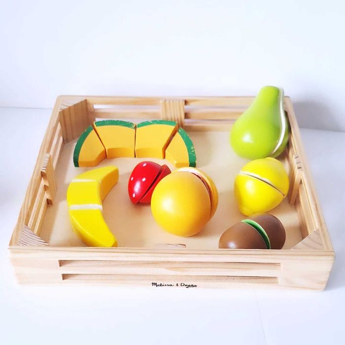 Оригінальний дерев'яний набір ."Фруктова нарізка" .Mellissa&Doug.