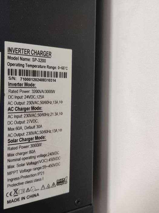 Комплект. Гібридний сонячний інвертор 1 фаза 3 kw + АКБ LiFePo4 Redodo