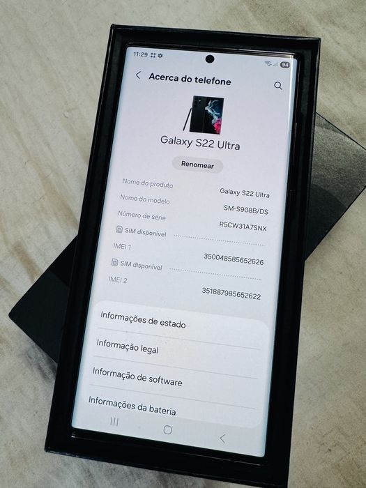 Samsung Galaxy S22 Ultra | 256 GB | Edição empresarial