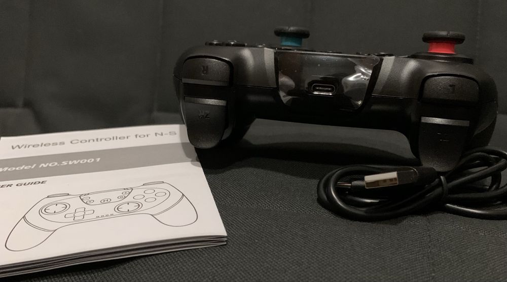 Consola de jogos e controlo joystick