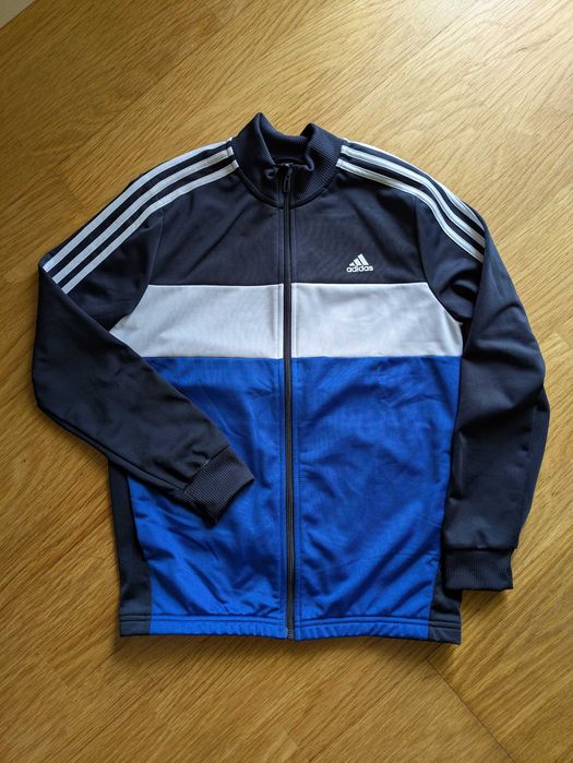 Casaco fato treino Adidas azul e branco 13/14 anos