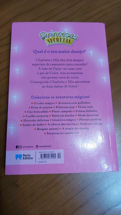 Livro princesas secretas surpresa no casamento