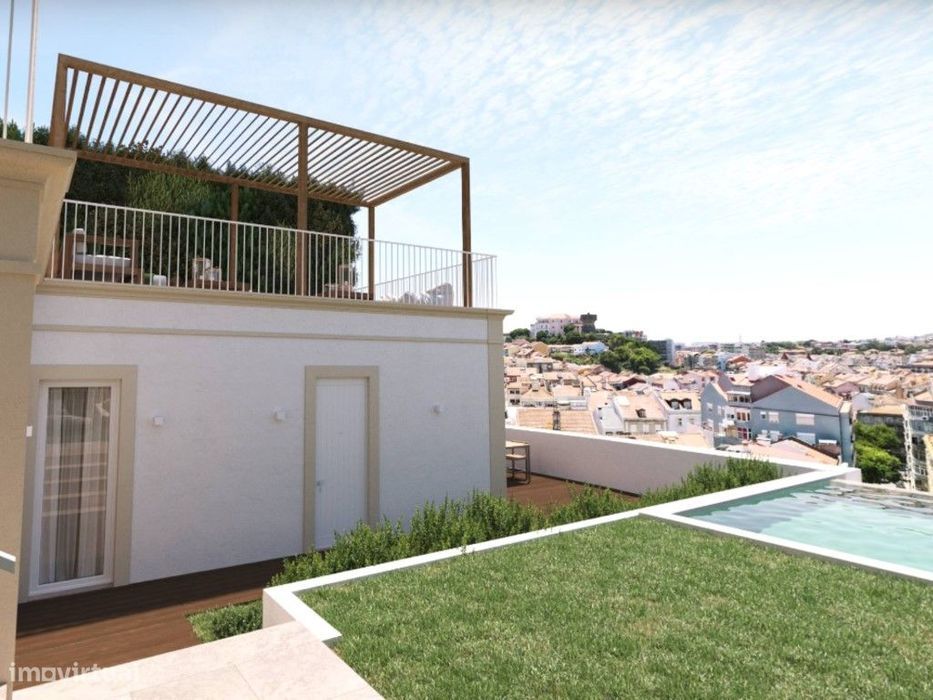 Moradia, jardim privado com vista panorâmica Lisboa , piscina condo...