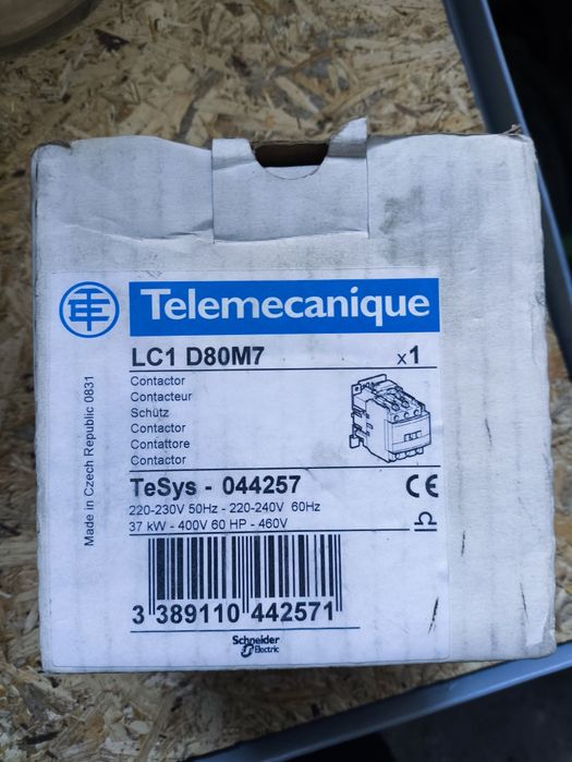Контактор telemecanique lc1 d80m7