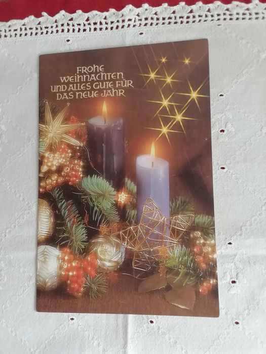 Postal de Natal, alemão