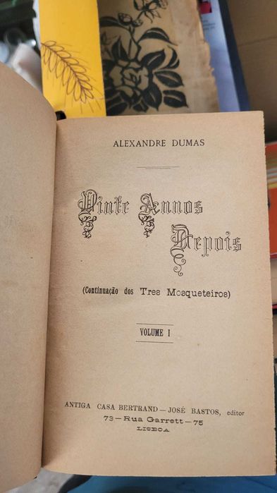 Livros Antigos Romances Primeiras Edições