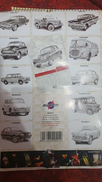 Kalendarz kultowe auta prl 2013