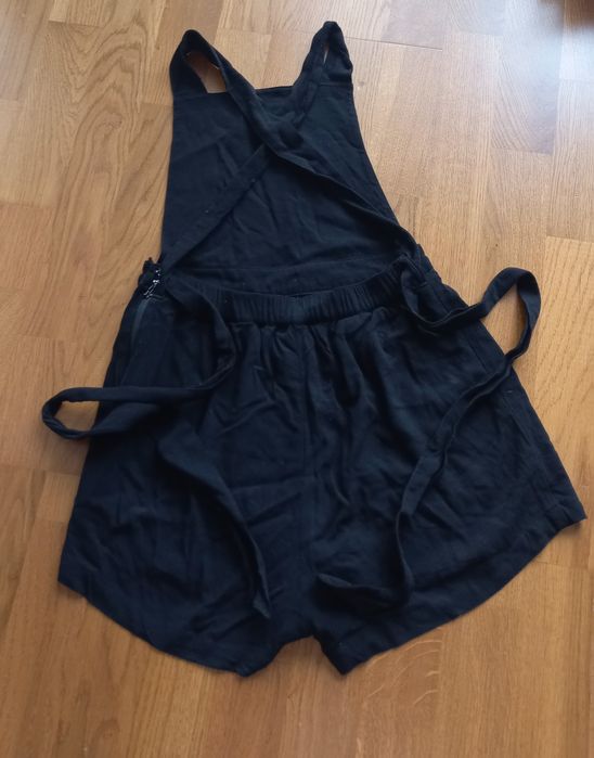 materiałowe ogrodniczki