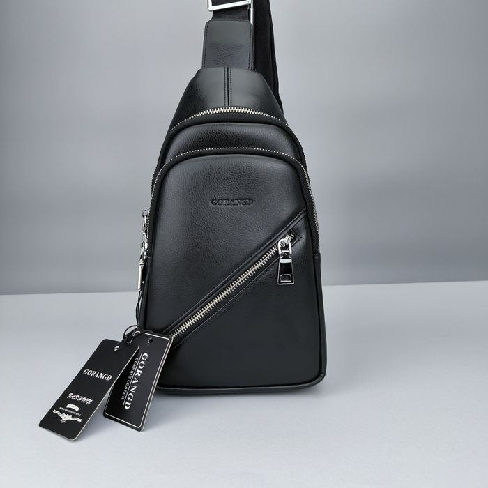 Сумка чоловіча Gorangd слинг черный мужской чоловічий  мужская слінг