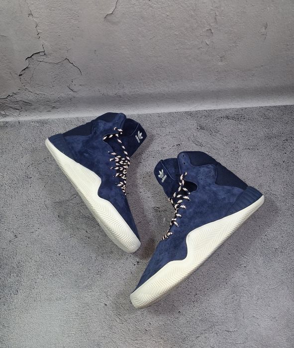 Кроссовки Adidas Tubular Instinct спортивные ботинки замшевые Hoops