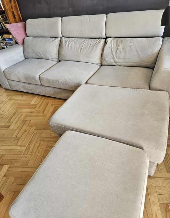 Narożnik z funkcją spania Caya Design w bardzo dobrym stanie