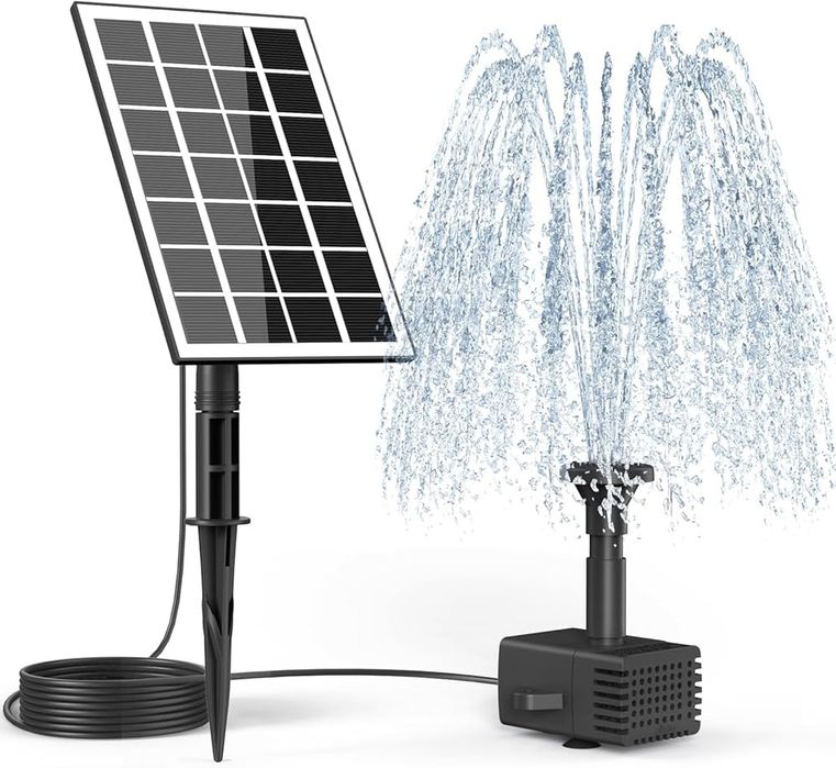 SZMP 3.5W fontanna słoneczna ogrodowa z 8 dyszami