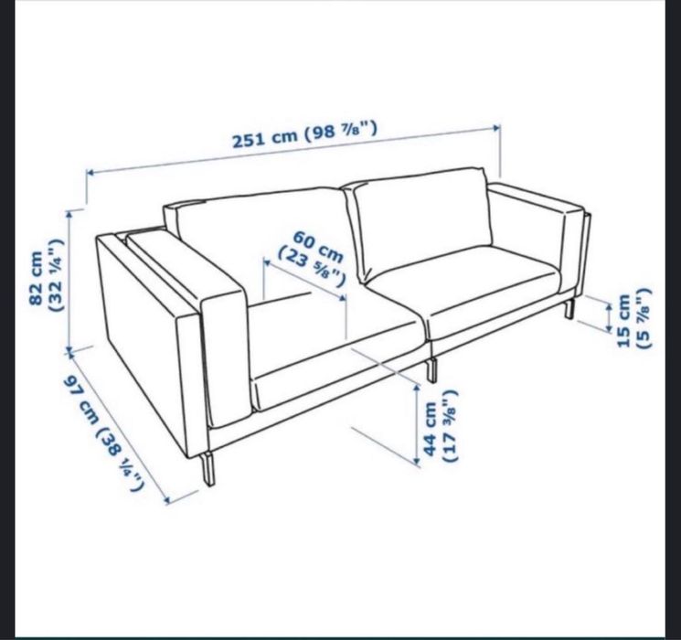 Sofá Nockeby Ikea