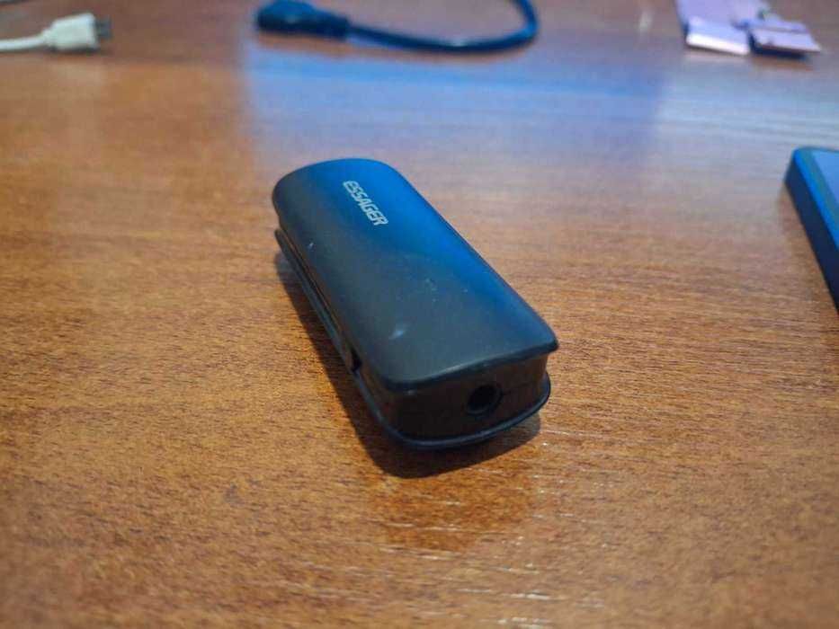Адаптер для навушників Essager  Bluetooth 5.3 FM передавач модулятор