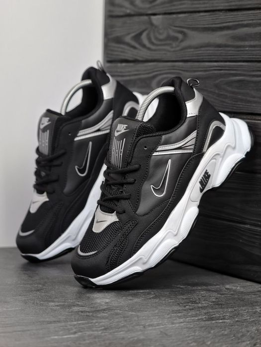 Кросівки Кроссовки Nike Black White Чёрный Белый Чорний Білий Кросовки демісезон