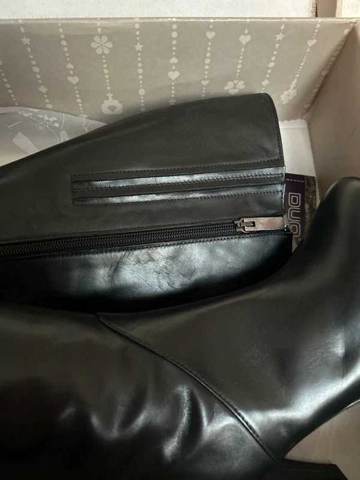 Kozaki DUO Geonova SZEROKA CHOLEWKA 41cm całe z naturalnej skóry 37