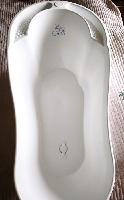 Ванночка Tega Baby Bunny зі зливом 92 см+ шезлонг