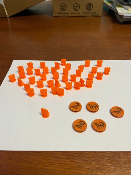 Zamienniki figurki znaczniki 3D do gry Tyrants of the Underdark 220szt