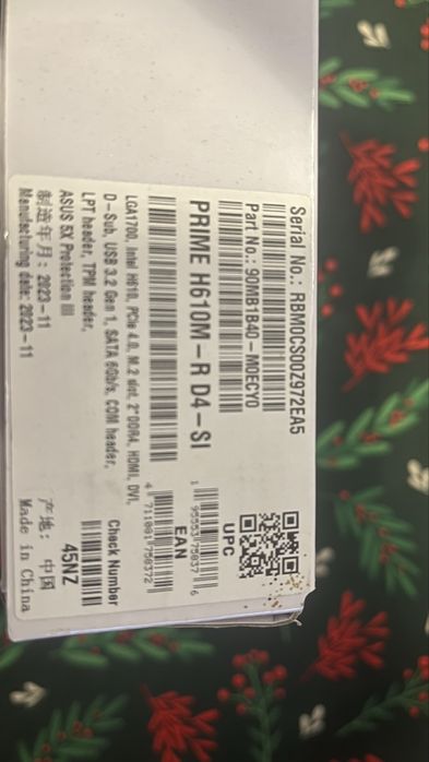 Sprzedam płytę główną Asus Prime H610M-R D4