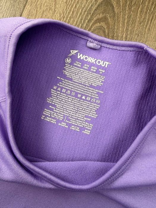 Жіноча спортивна термофутболка бузкового кольору WORK OUT, M