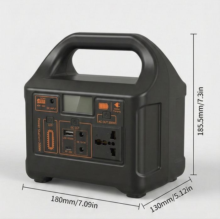 Компактна зарядна станція LiFePO4 (200Вт / 154Wh) Power Station) – Сві