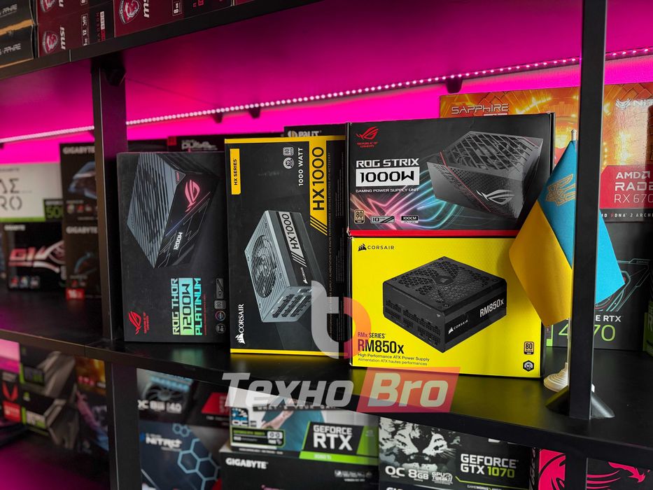 Гарантія! Блоки живлення 850w/1050w/1200w/1300w ТехноБро 80+ platinum