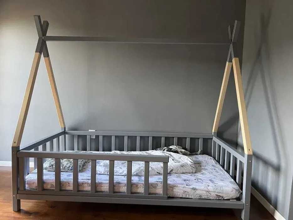 Łóżko Domek dziecięce drewniane