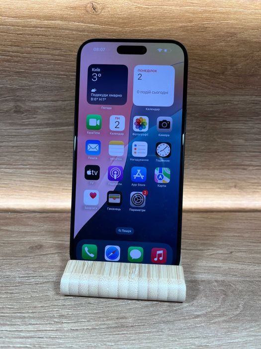 iPhone 16 Pro Max 256 Black ! АКБ 100% ! № 7704 ! СТАН ІДЕАЛЬНИЙ !  З США !! Айфон купити оригінал !!